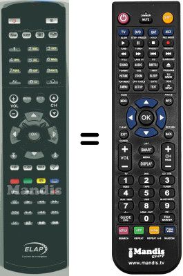 Replacement remote control GOSAT GS 7056 HDI