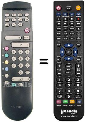Replacement remote control REMCON859 Replacement remote control REMCON859