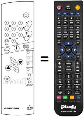 Replacement remote control REMCON1305 Replacement remote control REMCON1305