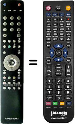 Replacement remote control Grundig FINEARTS LED Replacement remote control Grundig FINEARTS LED