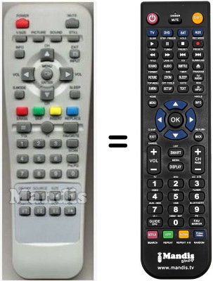 Replacement remote control Hyundai PASR42E00D Replacement remote control Hyundai PASR42E00D