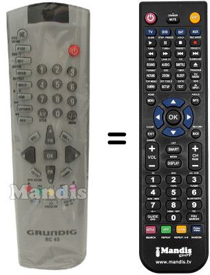 Replacement remote control RC45