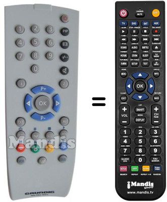 Replacement remote control Grundig LW45-6605BS