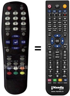 Replacement remote control REMCON604 Replacement remote control REMCON604