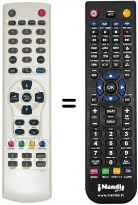 Replacement remote control JQ LTVJQ4002