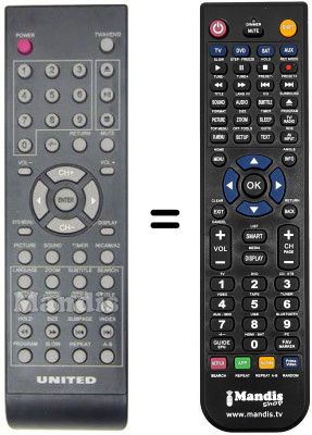 Replacement remote control Hyundai REMCON104 Replacement remote control Hyundai REMCON104