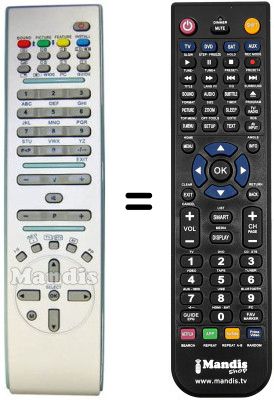 Replacement remote control REMCON239 Replacement remote control REMCON239