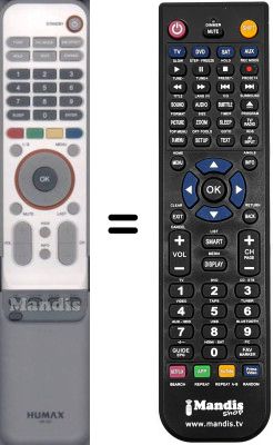 Replacement remote control Humax NR-301