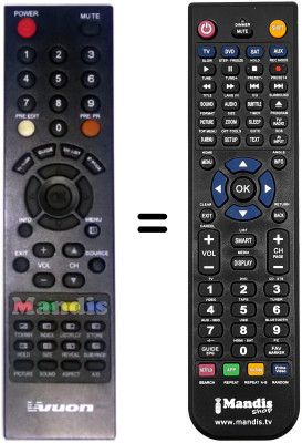 Replacement remote control Hyundai VVUONE320D Replacement remote control Hyundai VVUONE320D