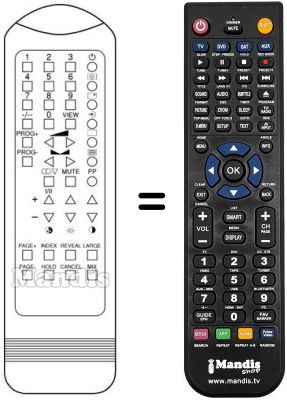 Replacement remote control Hinari CT302S