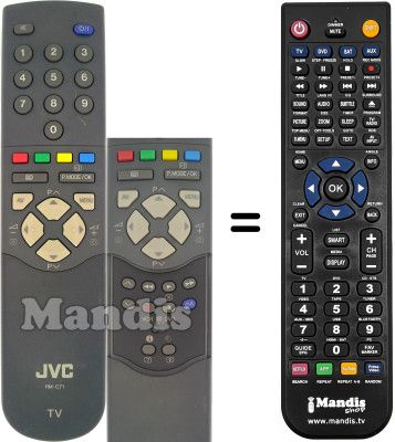 Replacement remote control JVC AV28BD5