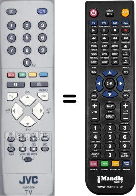 Replacement remote control JVC LT-26A80SU / H
