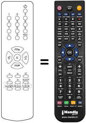 Replacement remote control REMCON1106