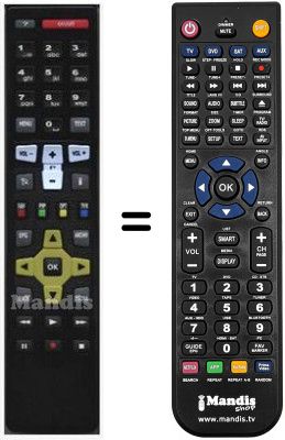 Replacement remote control RC671