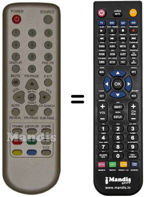 Replacement remote control REMCON682 Replacement remote control REMCON682