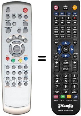 Replacement remote control Hyundai REMCON041 Replacement remote control Hyundai REMCON041