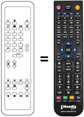 Replacement remote control SCHNEIDER FRANCE REMCON012 Replacement remote control SCHNEIDER FRANCE REMCON012