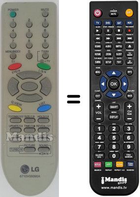 Replacement remote control LG RE-21CA80VQ Replacement remote control LG RE-21CA80VQ
