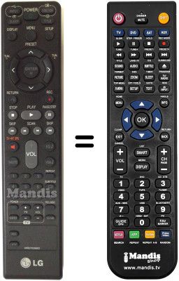 Replacement remote control LG HT903TA