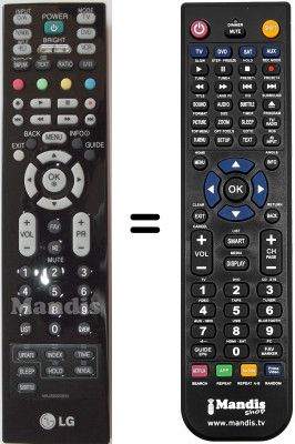 Replacement remote control LG 37LF66 Replacement remote control LG 37LF66