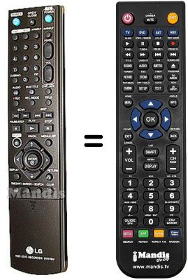 Replacement remote control LG RH298H Replacement remote control LG RH298H