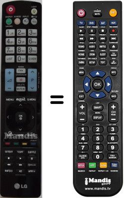 Replacement remote control LG AKB72914029 Replacement remote control LG AKB72914029
