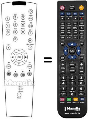 Replacement remote control REMCON929 Replacement remote control REMCON929