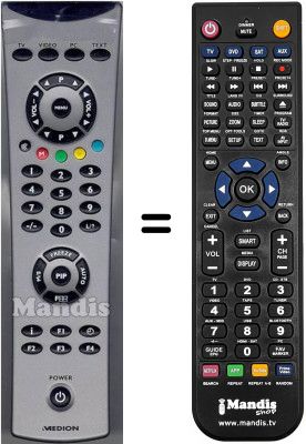 Replacement remote control Medion MD34598