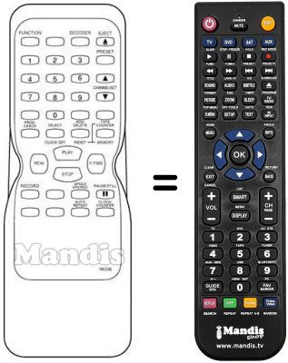 Replacement remote control Schaub Lorenz SL8200