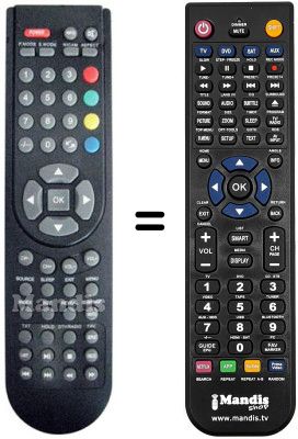 Replacement remote control Nikkei NK19E28UL