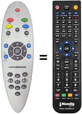 Replacement remote control NordMende WF28100 Replacement remote control NordMende WF28100