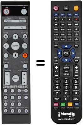 Replacement remote control Optoma WJF7612