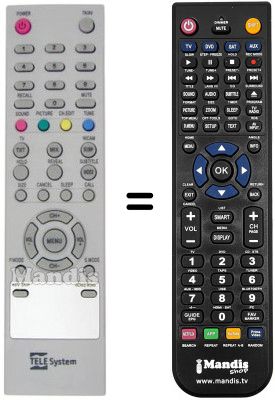 Replacement remote control REMCON555