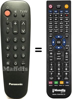 Replacement remote control Panasonic TC-14S1RF