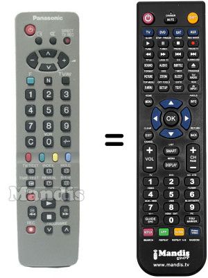 Replacement remote control Panasonic EUR511310