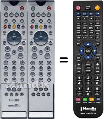 Replacement remote control Philips 36PW9765 / 12 Replacement remote control Philips 36PW9765 / 12