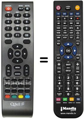 Replacement remote control Q.BELL QXT.185DB