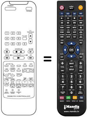 Replacement remote control XONYCS VR201