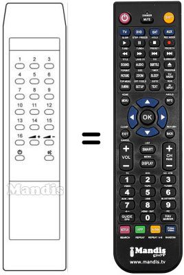 Replacement remote control RC143