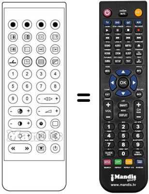 Replacement remote control RC505