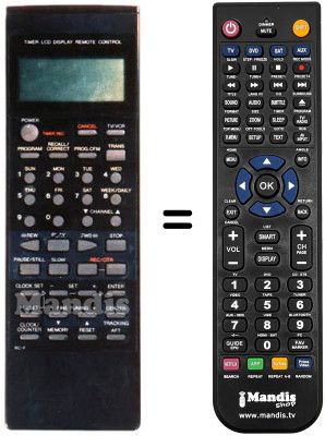 Replacement remote control RC-F