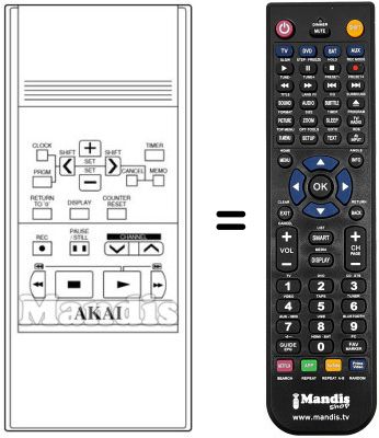 Replacement remote control RC-V240B