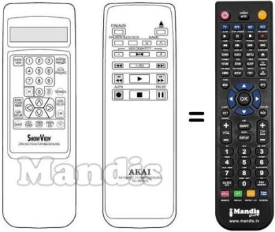 Replacement remote control RC-W612G