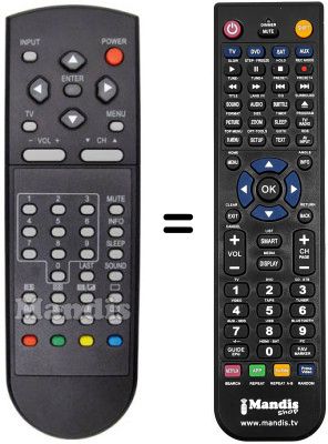 Replacement remote control Q.BELL QB.22F4WLT