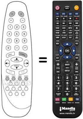 Replacement remote control RC1530