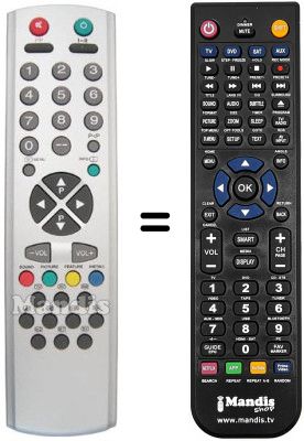 Replacement remote control Ormond OR2897SL