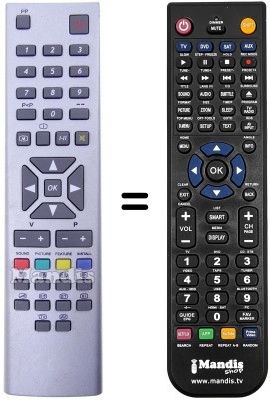 Replacement remote control Kendo CT26S55SNSI