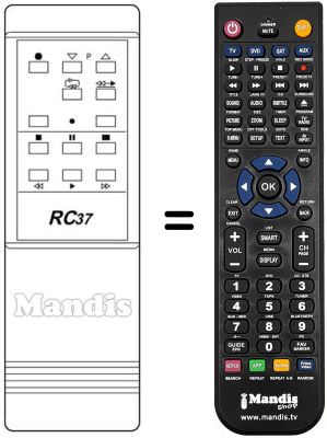 Replacement remote control RC37