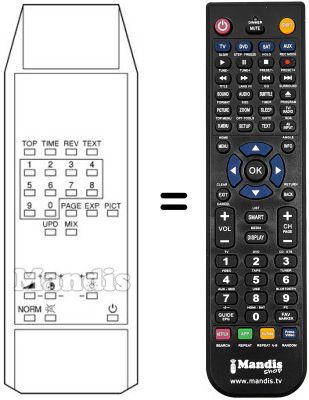 Replacement remote control RC390