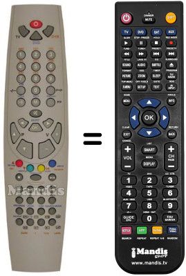 Replacement remote control ITT RC5010